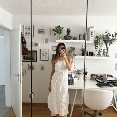 Abito lungo boho bianco