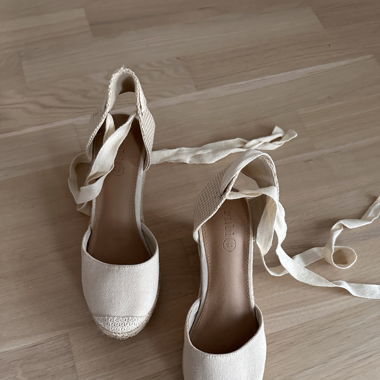Rubi Canvas Wedge Espandrilles Tie Up