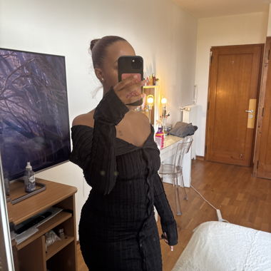 Robe noir shein