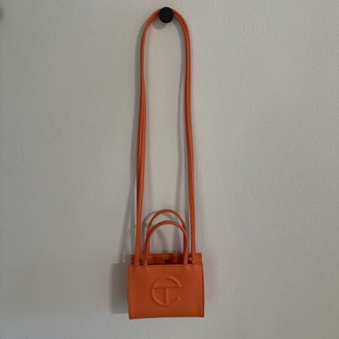 Borsa Telfar small arancione