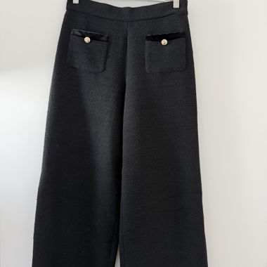 Pantalon en tissu noir Maje, taille 38