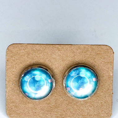 Ohrringe Ohrstecker Hellblau