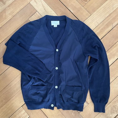Nanamica Blue Knit Cardigan M