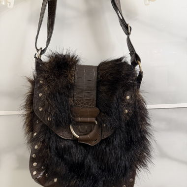 Vintage Faux Fur Shoulder Bag