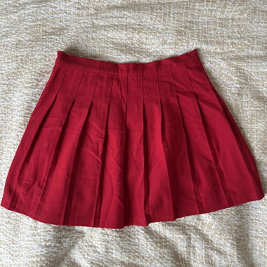 Mini-jupe rouge