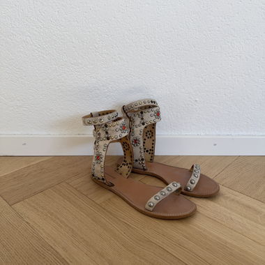 Isabel Marant Studded Leder Sandalen