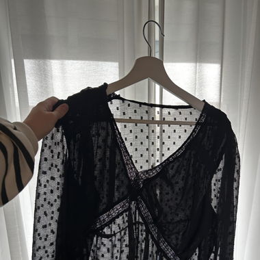 schwarze Bluse