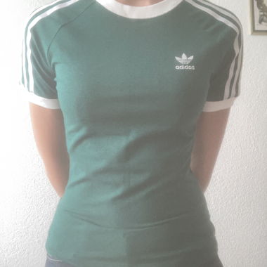T-shirt Adidas à 3 bandes vert
