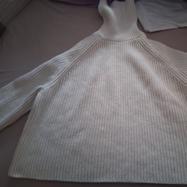 Pull en polyester blanc
