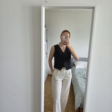 ZARA pantalon blanc