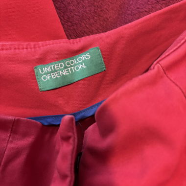 Pantalon rouge United Colors of Benetton