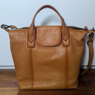 Bellicci Lederhandtasche orange 