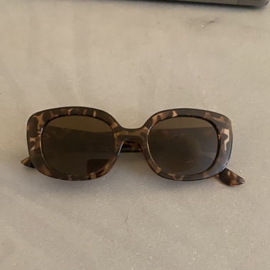 Sonnenbrille oval Turquoise braun 
