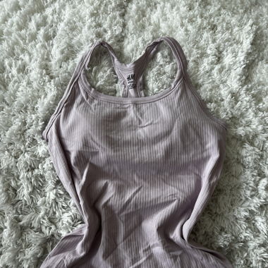 Purple long sports top