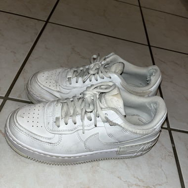 White Nike Air Force Sneakers