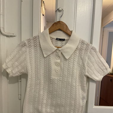 T-Shirt blanc avec col 
