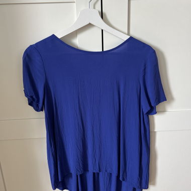 Blaue Bluse