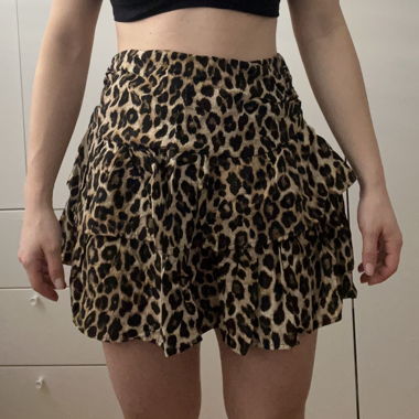 Jupe courte leopard