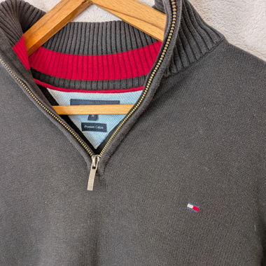 Pull col zippé Tommy Hilfiger taille M