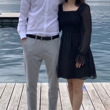 Kleid schwarz, Abschlussballkleid