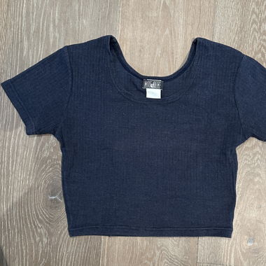Crop Top dunkelblau (Gr. L, fällt kleiner aus)