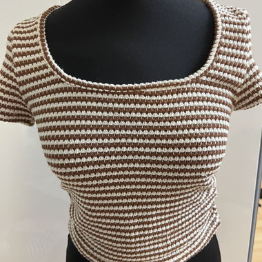 Gestreiftes Strick-Top