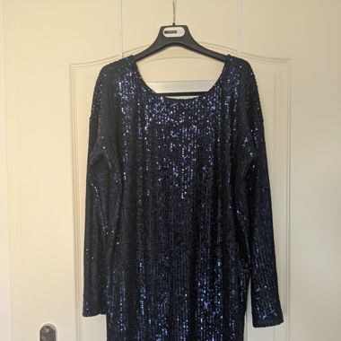 Sparkle blue cocktail dress 