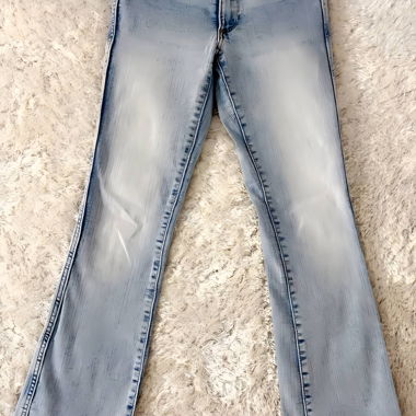 Jeans évasés en denim clair