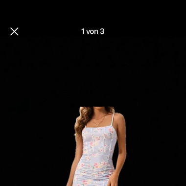 Hellblaues blumen kleid grösse S