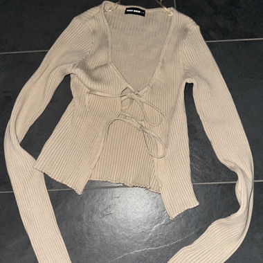 Rib-Knit Wrap Cardigan