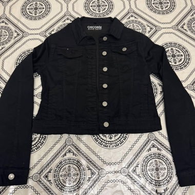 Veste jeans noir
