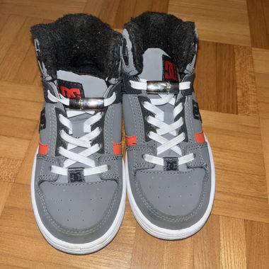 Sneakers grigie DCShoecousa bambino