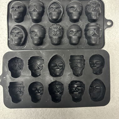 Moule silicone tête de mort 