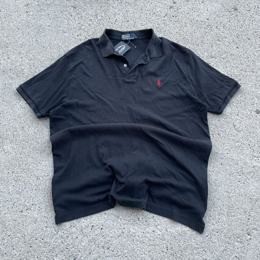 Polo Ralph Lauren Black Polo Shirt, Size L
