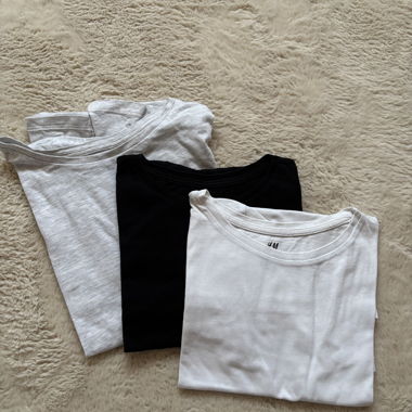 Set of 3 H&M Basic T-Shirts