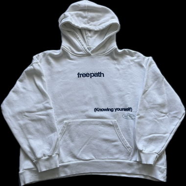 weisser pulli mit backprint