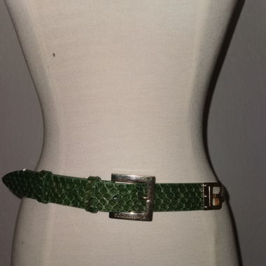 Dolce & Gabbana Green, Gold Belt 