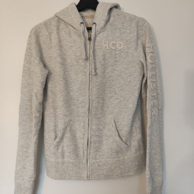 Grauer Hollister Zip Hoodie
