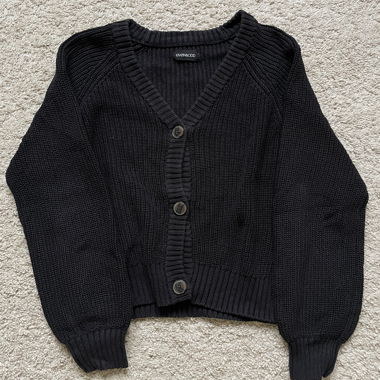 Black cardigan
