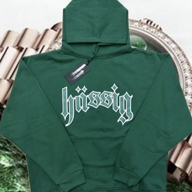 logo hoodie rolex green