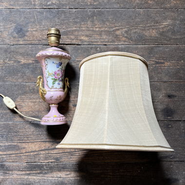Tischlampe aus Porzellan, Vintage/Retro