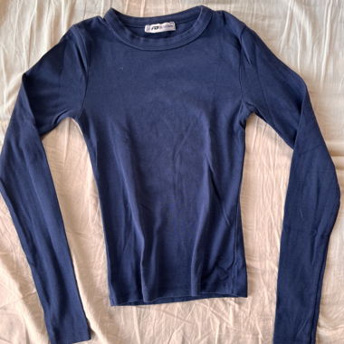 Maglietta a maniche lunghe blu scuro