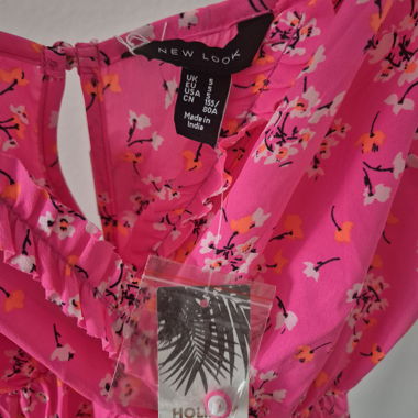 New Look Blumiger Rosenfärbender Jumpsuit-Shorts