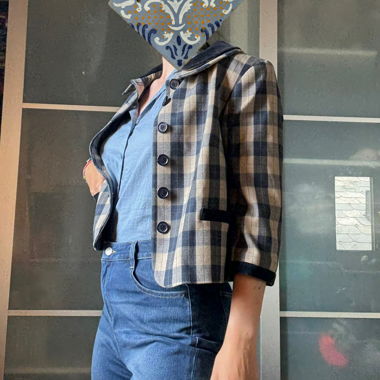 SISLEY Plaid Jacket