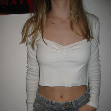 White Brandy crop top