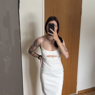 langes Kleid