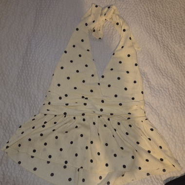 Polka-dot Neckholder top