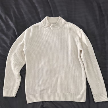 Pull-over, blanc, crème
