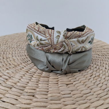 Fascia per capelli decorativa in tessuto, set da 2, taglia S