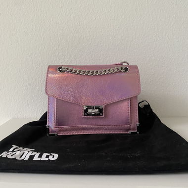 Borsa a tracolla The Kooples rosa iridescente
